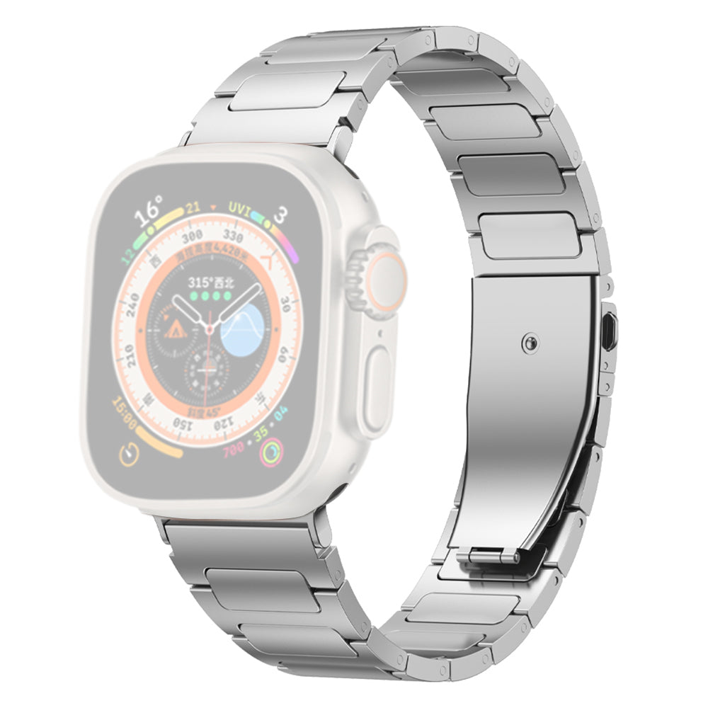 For Apple Watch Series 9 8 7 41mm Series 6 5 4 SE SE (2022) SE (2023) 40mm Series 3 2 1 38mm Flat Buckle Titanium Alloy Watch Strap For Apple Watch Series 9 8 7 41mm Series 6 5 4 SE SE (2022) SE (2023) 40mm Series 3 2 1 38mm Flat Buckle Titanium Alloy Watch Strap